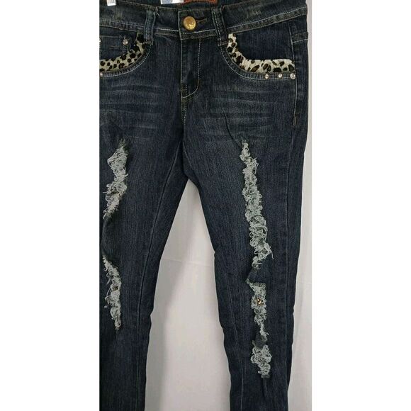 Free Culture Skinny Jeans Embellished    Women's Size 3 New With Tags - Picture 6 of 16